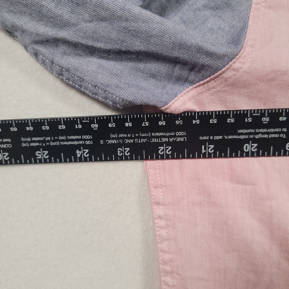 Marine Layer Men California Oxford Shirt Marge M/L Multi Colorblock Cotton - Picture 5 of 11